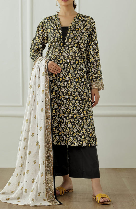 3 PCS UNSTITCHED LAWN