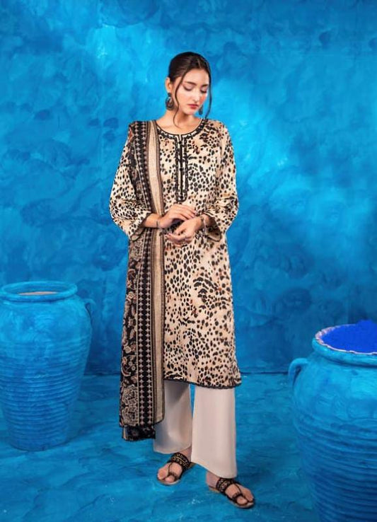 3PCS UNSTITCHED LAWN