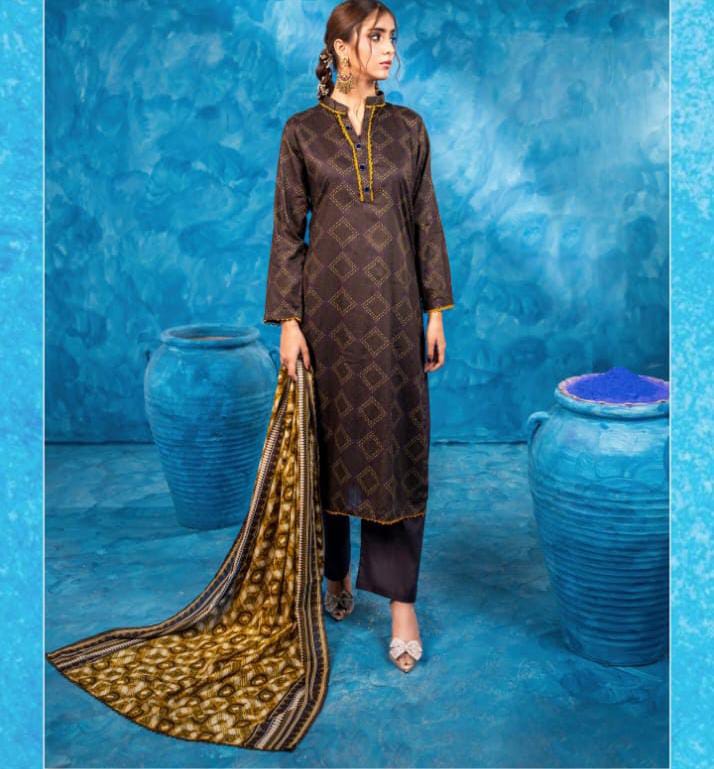 3PCS UNSTITCHED LAWN