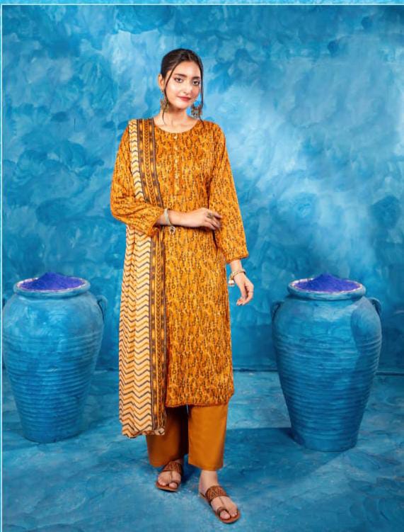 3pcs Unstitched Lawn