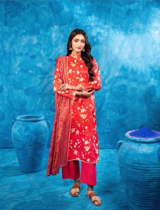 3PCS UNSTITCHED LAWN