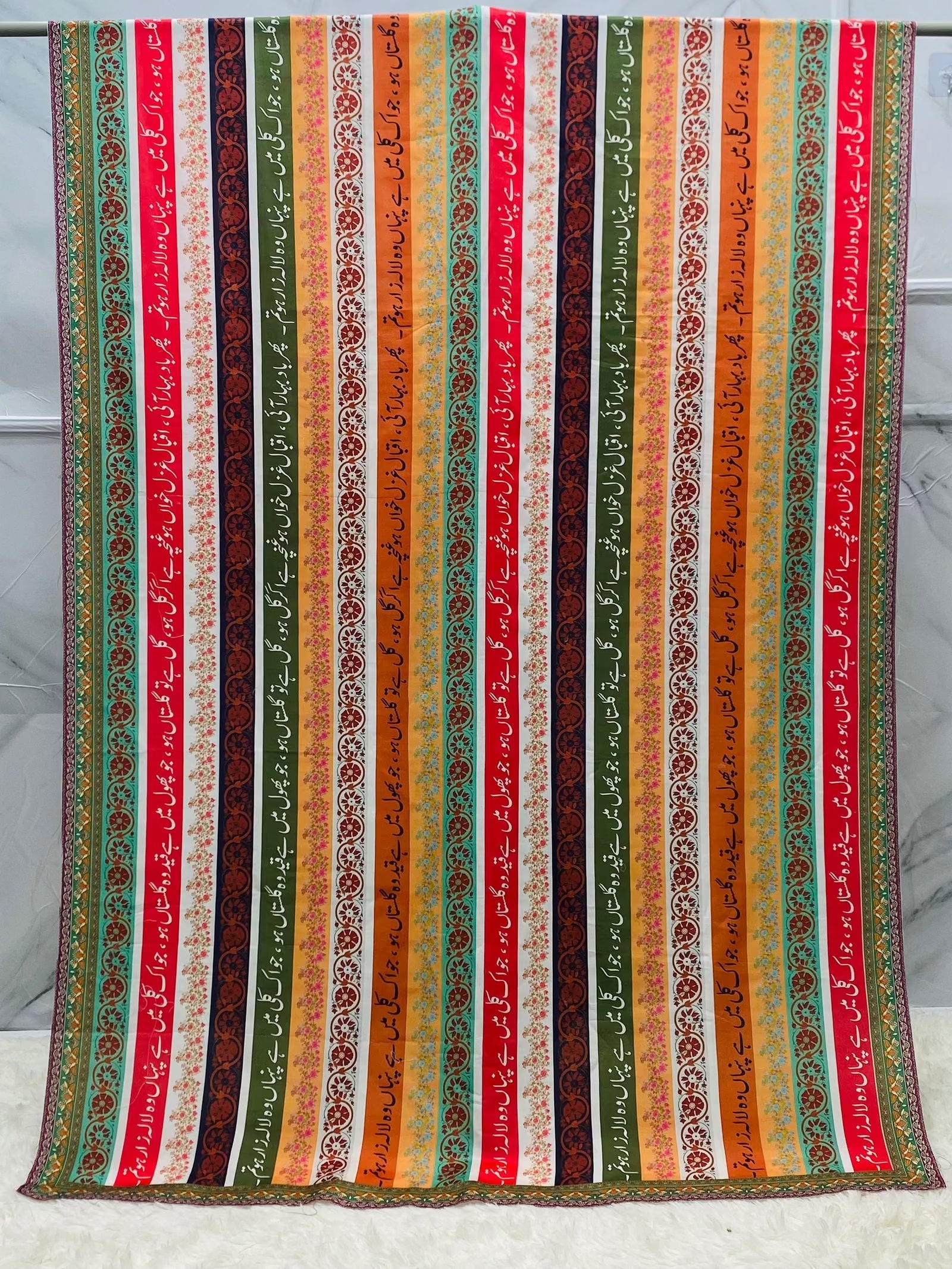 Multi Phool Lawn Duppatta - Default Title - Buy Online at Shopping Karado