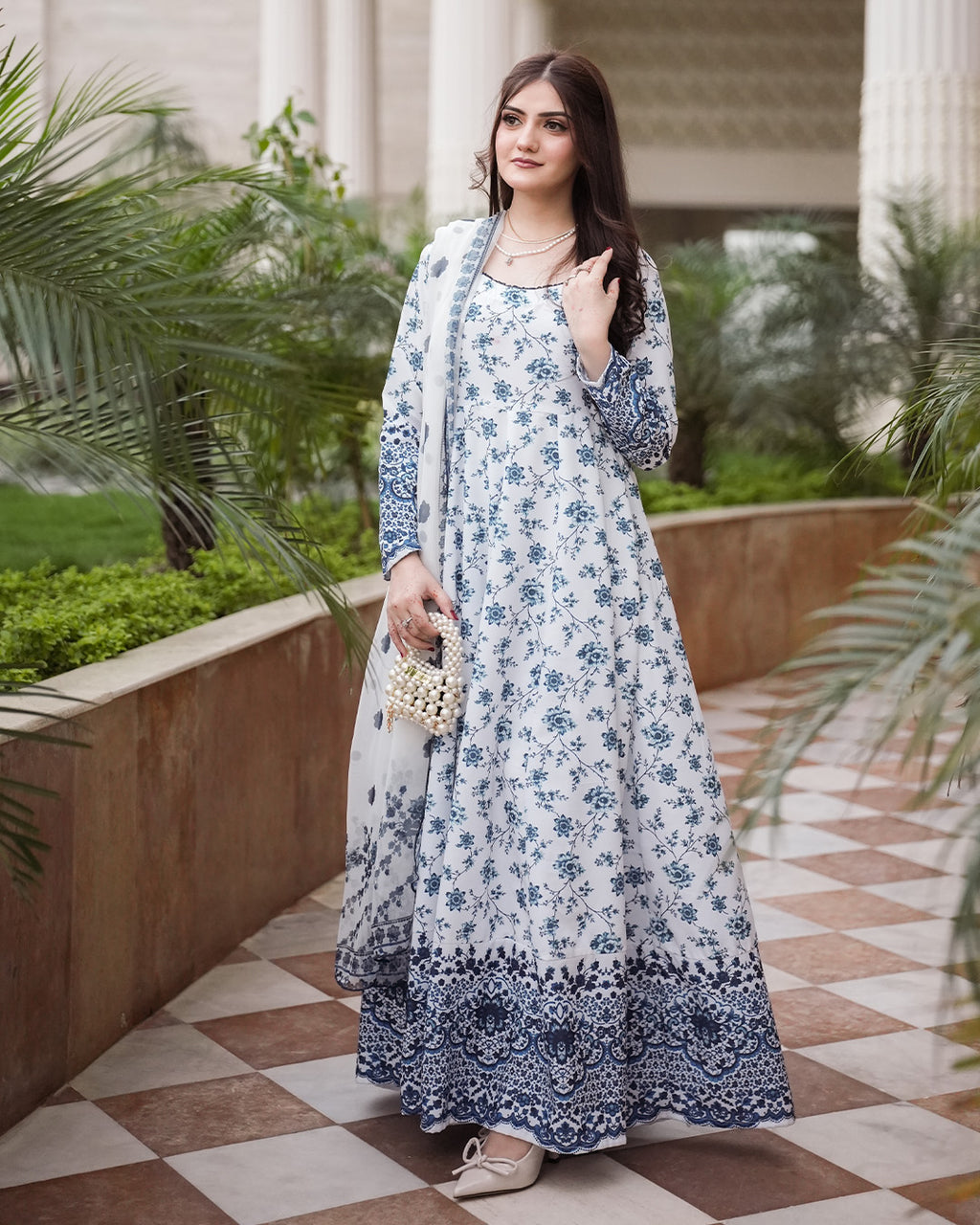 KAINAAT PRINTED 2PC MAXI (MAXI+DUPPATA)