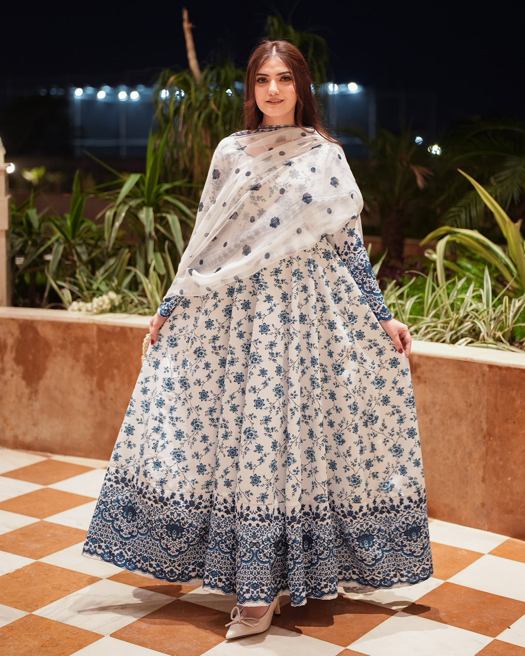 KAINAAT PRINTED 2PC MAXI (MAXI+DUPPATA)