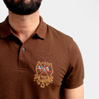 Men'S Polo T-Shirt Brown Tsh-5546 - Brown - View 3