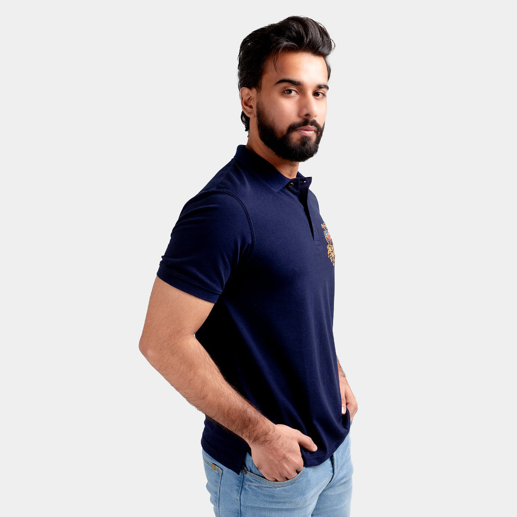 Men'S Polo T-Shirt Navy B Tsh-5546 - Navy - View 2