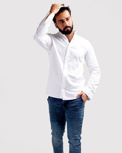 Men's Casual Shirt - White Shc-1976