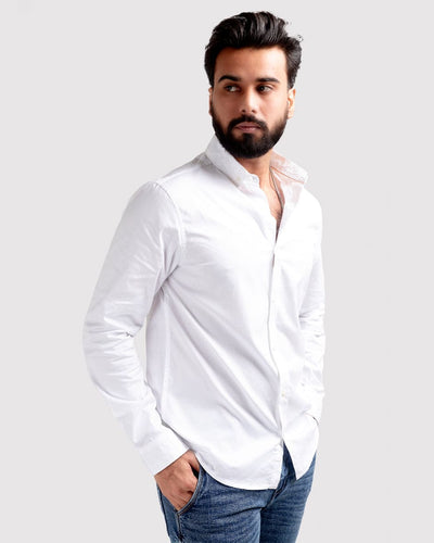 Men's Casual Shirt - White Shc-1976