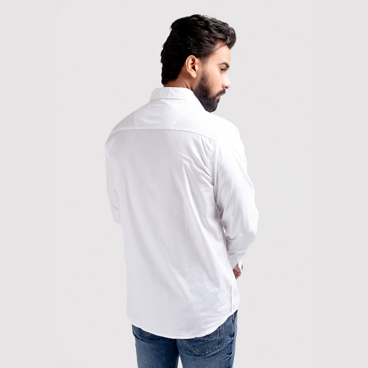 Men's Casual Shirt - White Shc-1976 - White - View 4