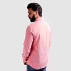 Men's Casual Textured Shirt - Pink Shc-1968 - Pink - View 4