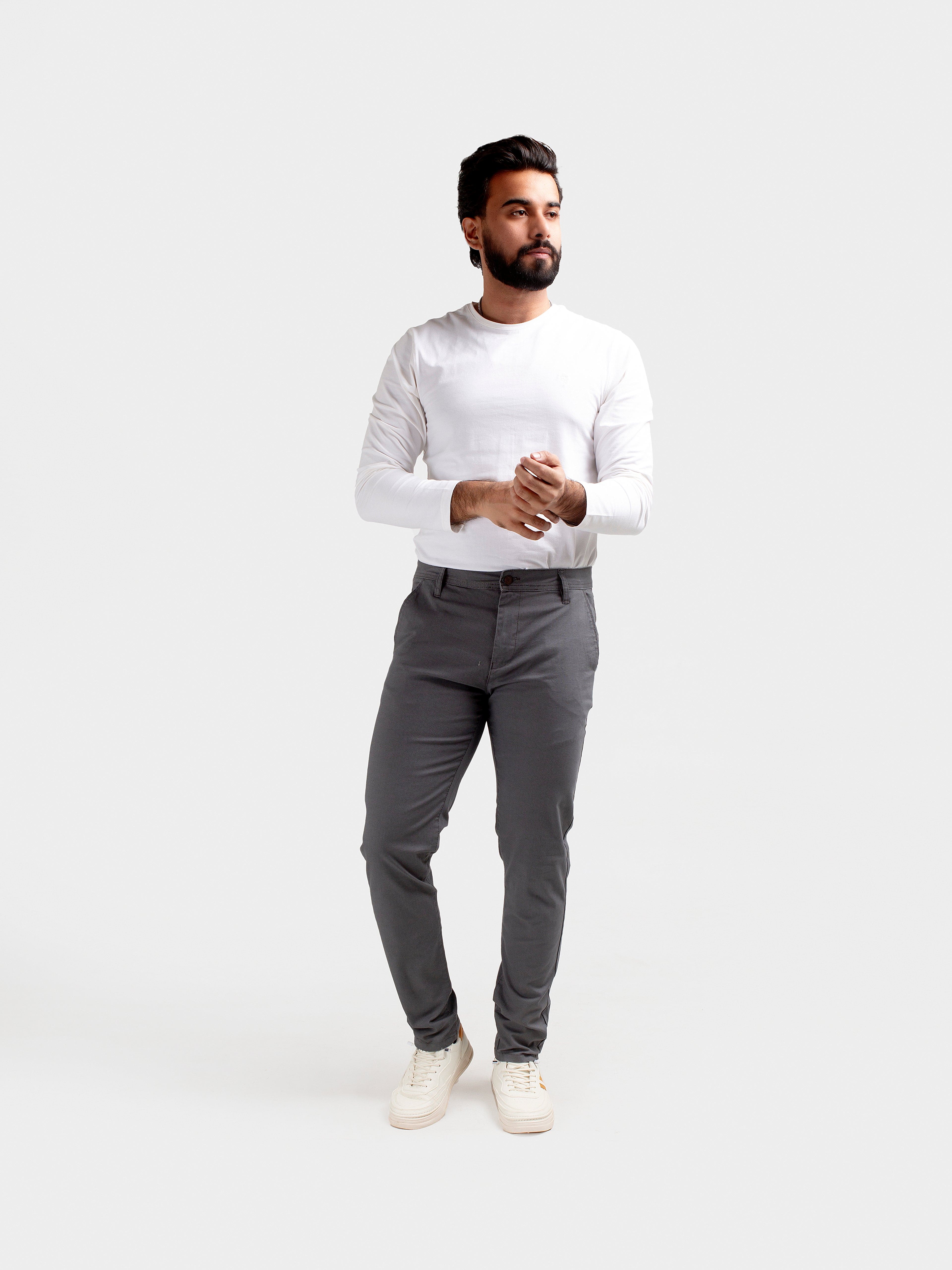 Men'S Chino - Grey Cp-0477 - Grey - View 1