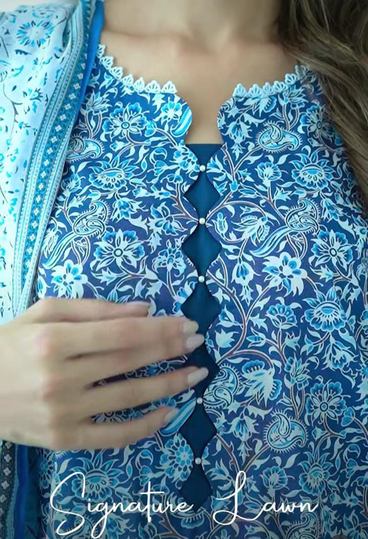 3 PCS UNSTITCHED LAWN