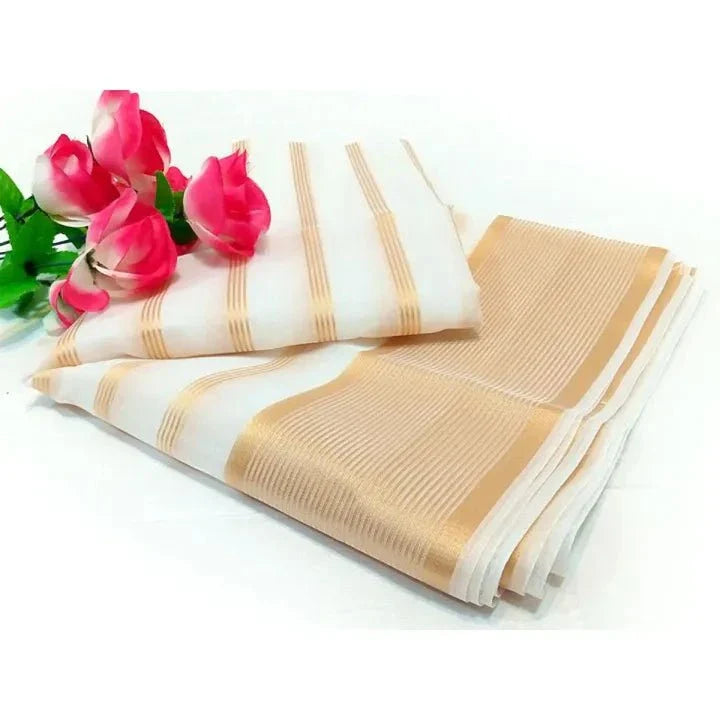 Organza Lining Duppatta - White - Buy Online at Shopping Karado