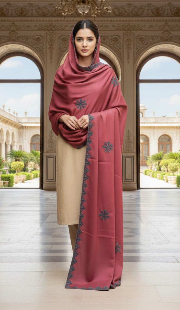Pink Belacan Ralli Appliqué Sindhi Chadar – Handmade by Rural Artisans