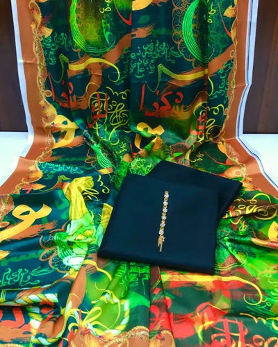 Rangeen Kataan Silk Suit
