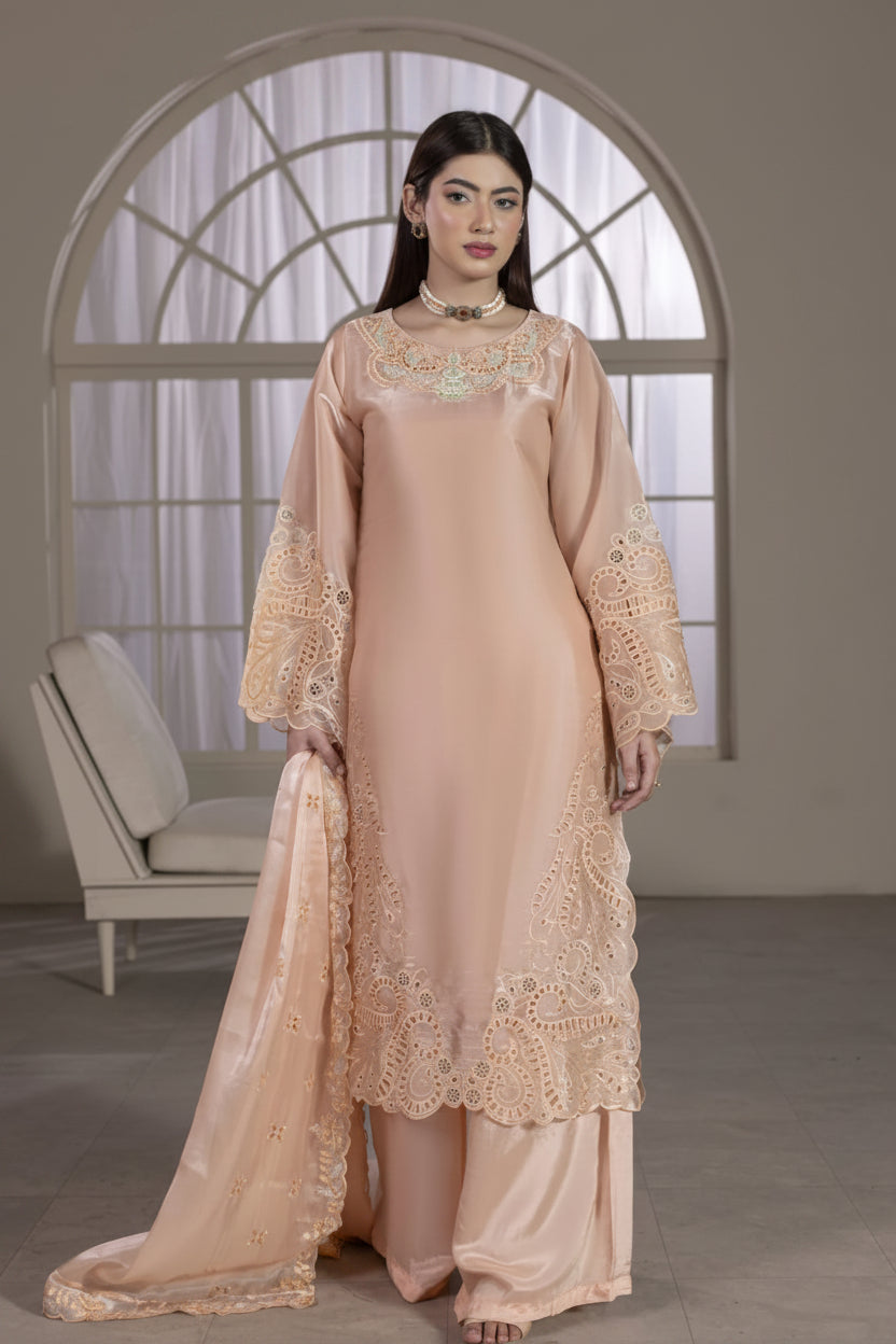 Three-piece Sheesha Silk Luxury Pret