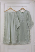 Three-piece Sheesha Silk Luxury Pret