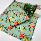 SastaaE 2 Pieces Unstitched Lawn All Over Flower Print Shirt & Trouser Black - Shopping Karado