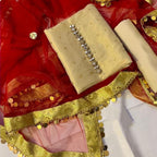 Buy Sastaae Mysoori Suit 3 Pieces Net Gotta Work Duppatta With Mysoori Hand Work Shirt & Mysoori Shabnum Touser Default Title Online - Shopping Karado