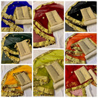Sastaae Mysoori Suit 3 Pieces Net Gotta Work Duppatta With Mysoori Hand Work Shirt & Mysoori Shabnum Touser Default Title - Shopping Karado Pakistan