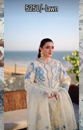 Buy 3Pc Aneelas Safeed Momina Lawn Online at Shopping Karado - Premium Quality Unstitched Suit