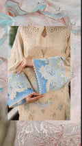Buy 3Pc Kavish With Blue Patti Lawn Online at Shopping Karado - Premium Quality Unstitched Suit