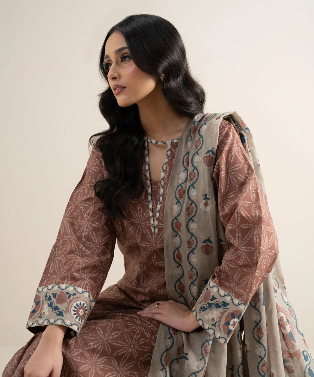 3 Piece - Printed Lawn Suit