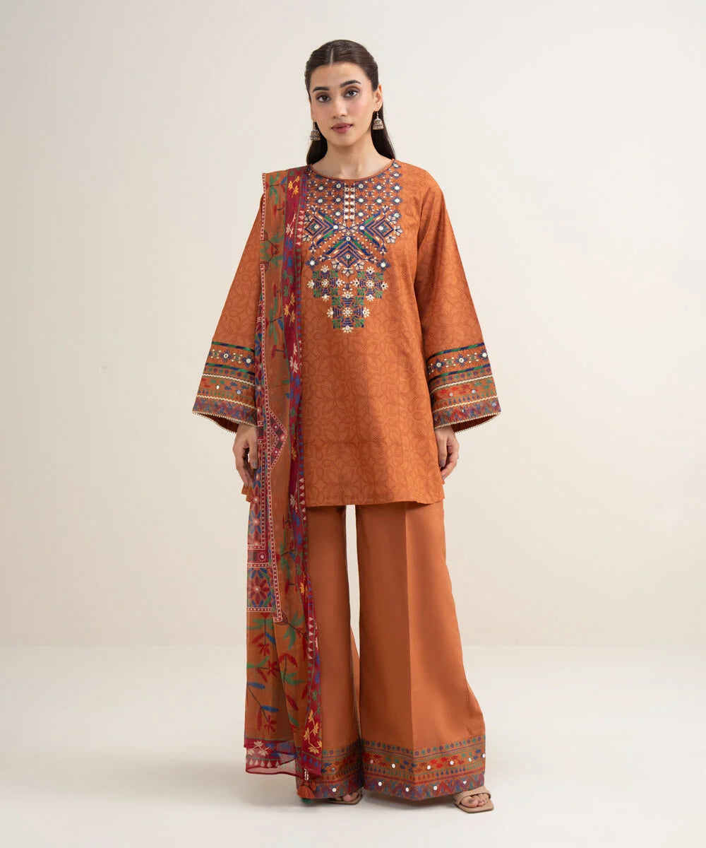 3 Piece - Embroidered Lawn Suit