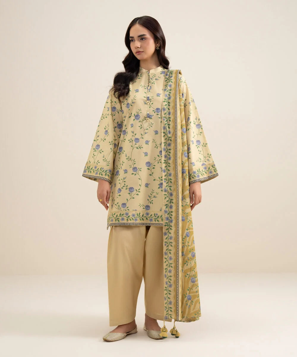 3 Piece - Printed Lawn Suit
