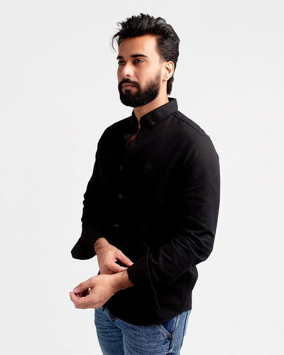 Men's Casual Shirt - Black Shc-1976