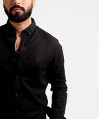 Men's Casual Shirt - Black Shc-1976 - Black - View 4