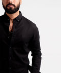 Men's Casual Shirt - Black Shc-1976 (ORG)