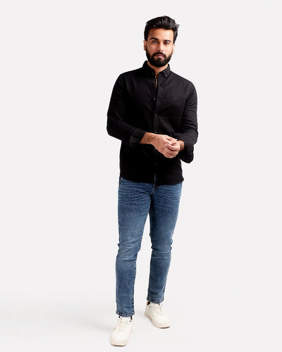 Men's Casual Shirt - Black Shc-1976