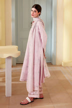 LAVENDER BREEZE-3PC EMBROIDERED LAWN SUIT- STITCHED