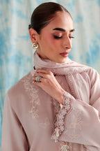 MUTED MAUVE-3PC PRINTED LAWN SUIT