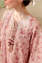 DUSTY PINK -3PC EMBROIDERED LAWN SUIT