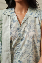 GRAY HORIZON-3 PIECE PRINTED LAWN SUIT