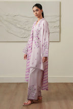 SPRING LILAC-3 PIECE PRINTED LAWN SUIT