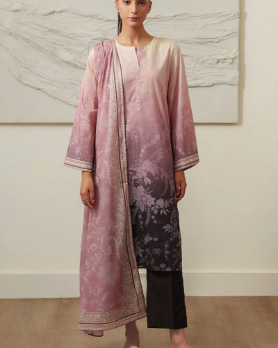ORCHID BLUSH-3 PIECE PRINTED LAWN SUIT