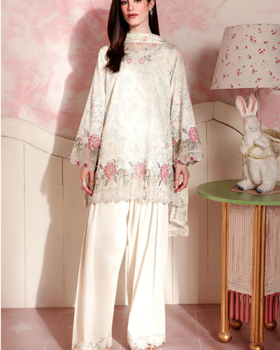 PETAL FORM-3PC PRINTED LAWN SUIT