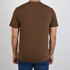 Mens T-Shirt - Brown Tsh-5351 - Brown - View 4