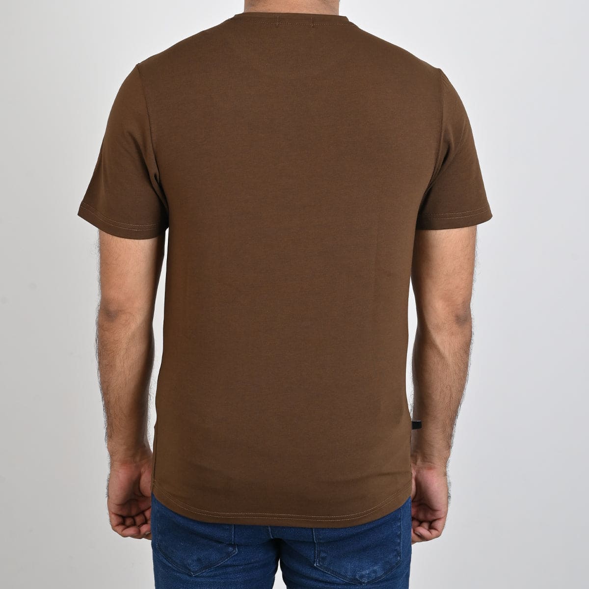 Mens T-Shirt - Brown Tsh-5351 - Brown - View 4