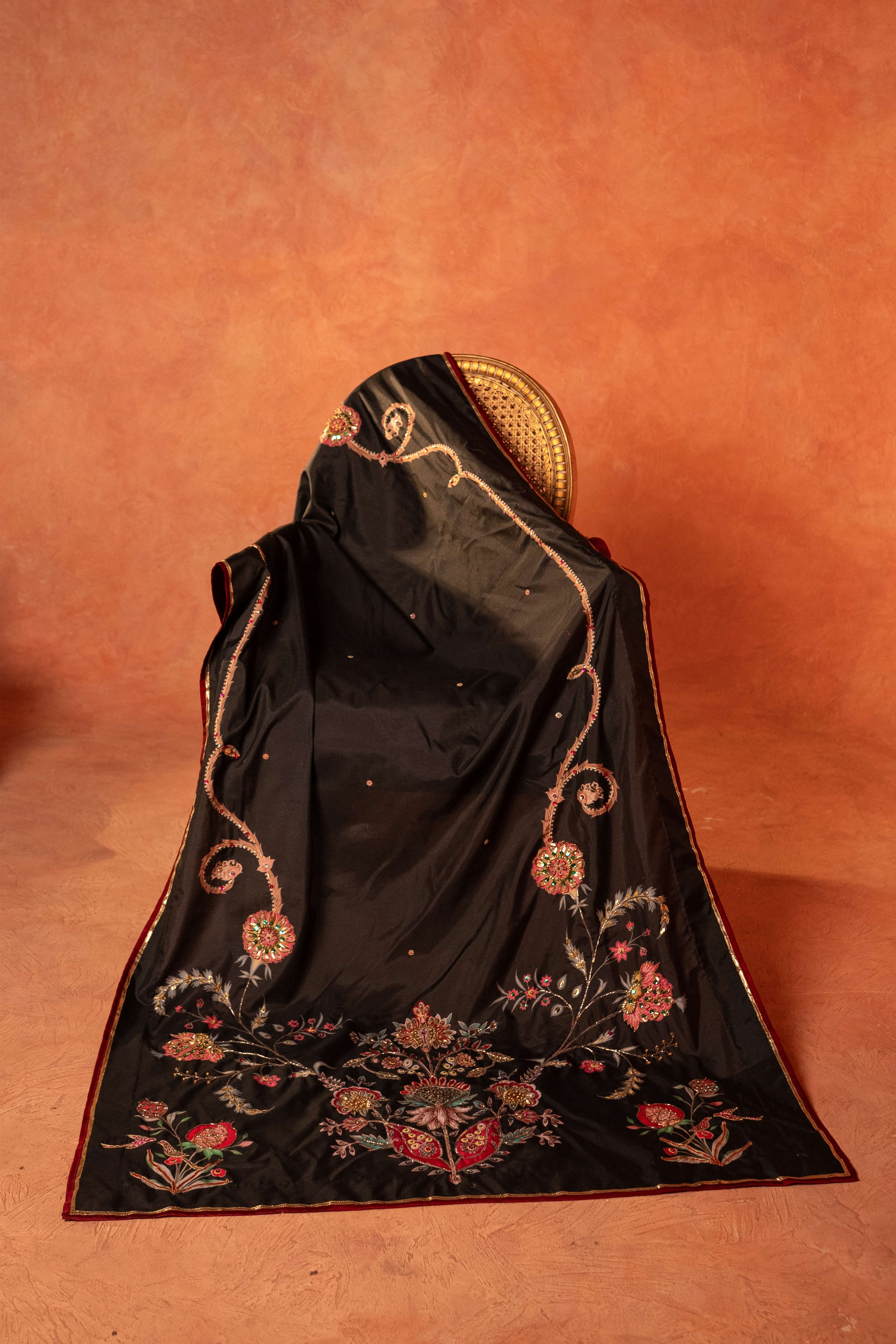 Shabaab - Handcrafted Raw Silk Shawl by Vashah - Shopping Karado