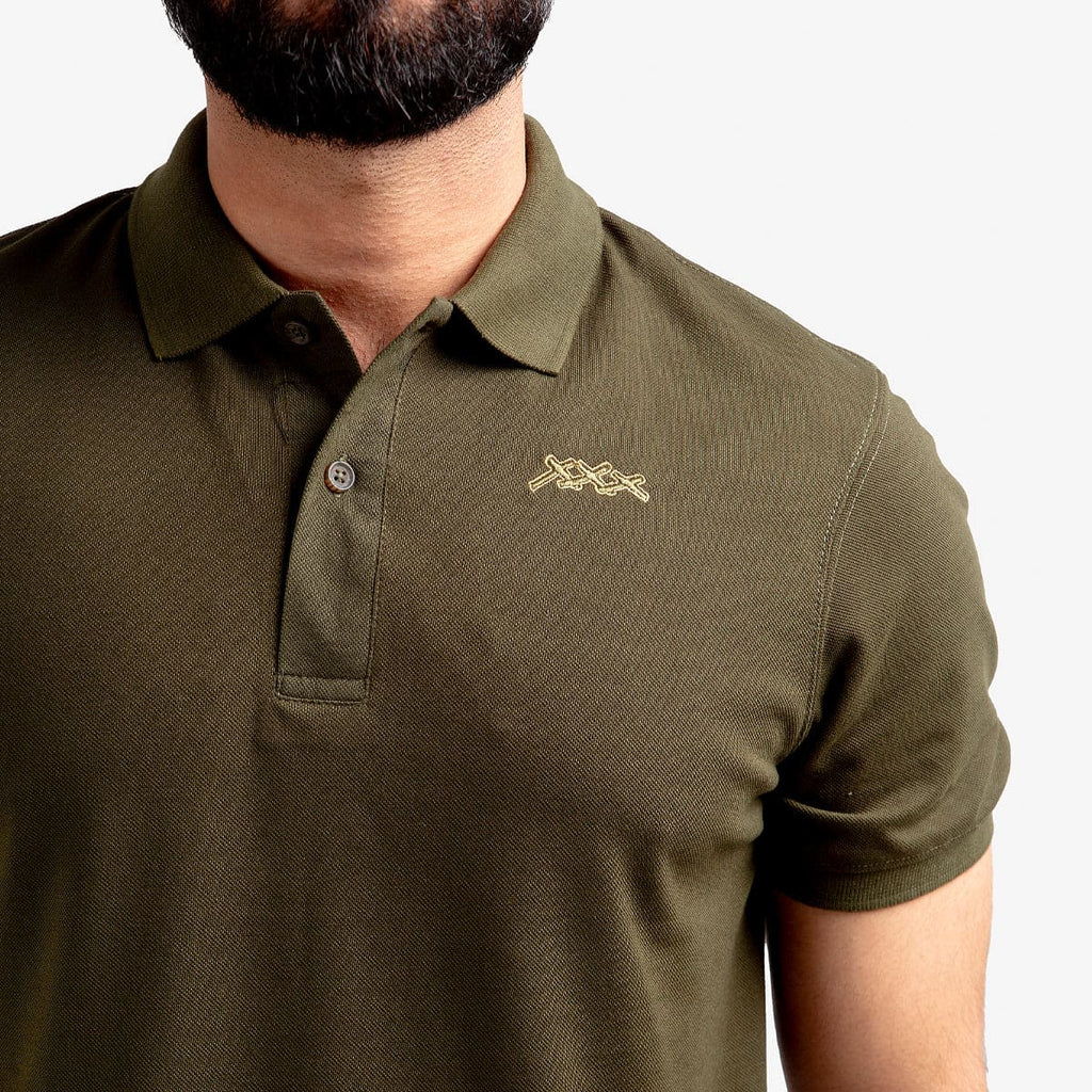 Men'S Polo T-Shirt Green Tsh-5519 - Green - View 3