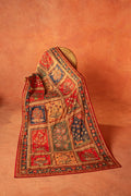 Gul Mohar - Handcrafted Raw Silk Shawl by Vashah - Shopping Karado