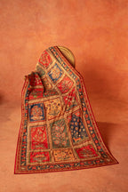 Gul Mohar - Handcrafted Raw Silk Shawl by Vashah - Shopping Karado