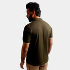 Men'S Polo T-Shirt Green Tsh-5519 - Green - View 4