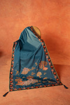 Chaman - Handcrafted Raw Silk Shawl by Vashah - Shopping Karado