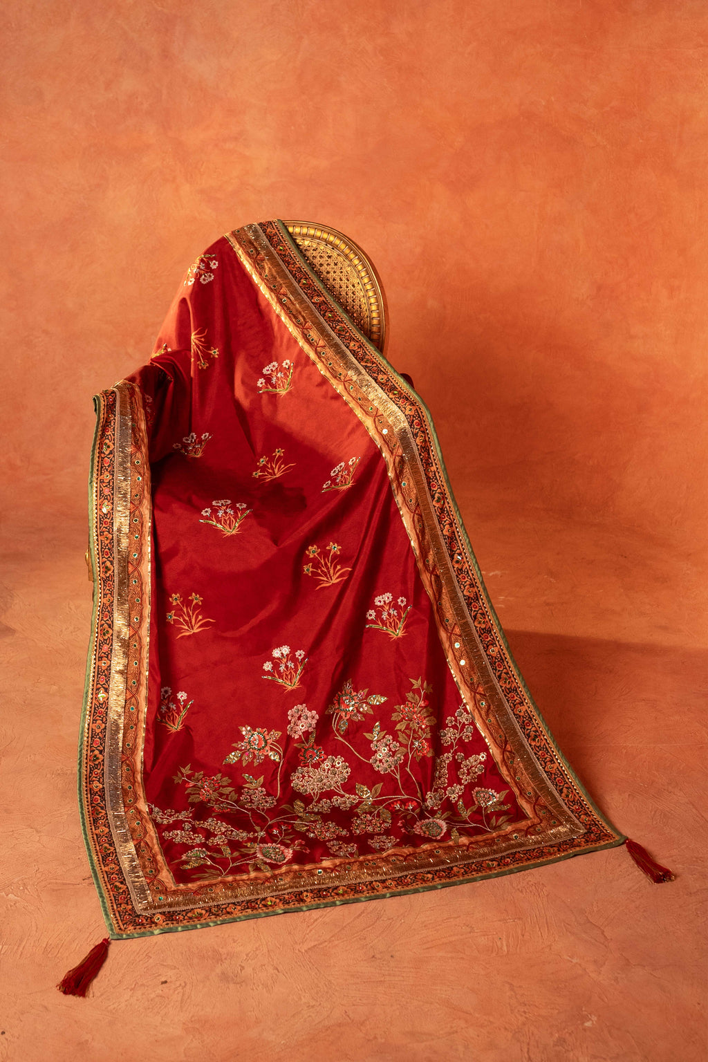 Laali - Handcrafted Raw Silk Shawl by Vashah - Shopping Karado