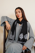 Black & Ivory Scarf (KS-022)